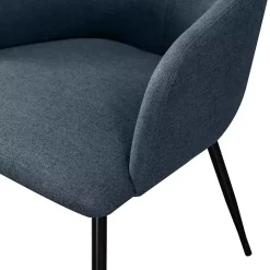 Blue Lily Upholstered Dining Chairs, Set of 2