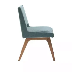 Blue Mid-Century Modern Dining Chairs, Set of 2