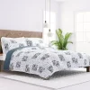 Blue Patchwork Reversible 2-pc. Twin Quilt Set