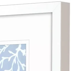 Blue Shell Silhouettes Framed Art Prints, Set of 2