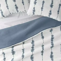 Blue Shibori Reversible 2-pc. Twin Quilt Set