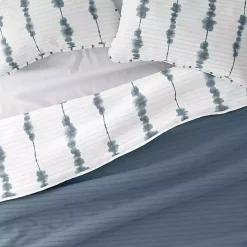 Blue Shibori Reversible 2-pc. Twin Quilt Set