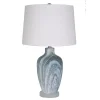 Blue Swirl Geode Table Lamp, Set of 2