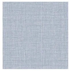 Blue Textured Faux Fabric Peel & Stick Wallpaper