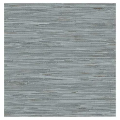 Blue Textured Grassweave Peel & Stick Wallpaper