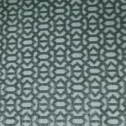 Blue Upholstered Low Back Swivel Counter Stool