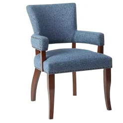 Blue Warms Nailhead Trim Dining Chair