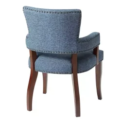 Blue Warms Nailhead Trim Dining Chair