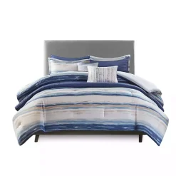 Blue Watercolor 8-pc. King Comforter Set