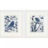 Bluebird Silhouette Framed Art Prints, Set of 2