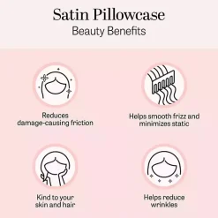 Blush Satin Standard 2-pc. Pillow Case Set