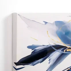 Bold Blues Abstract Canvas Art Print