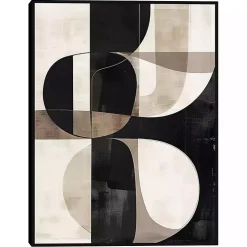 Bold Geometry II Framed Canvas Art Print