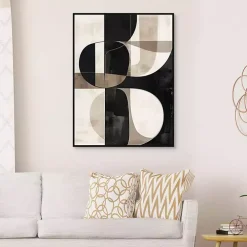 Bold Geometry II Framed Canvas Art Print