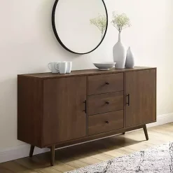 Bonnie Brown Midcentury Sideboard Cabinet