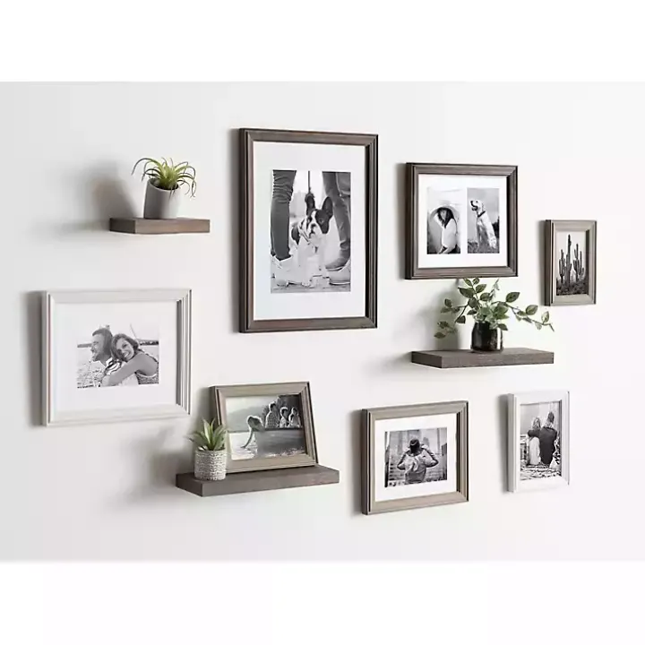 Bordeaux 10-pc. Gallery Wall Frame and Shelf Set
