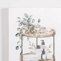 Botanical Trays Canvas Art Prints, Set of 2