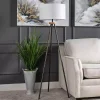 Brass Metal Tripod Floor Lamp