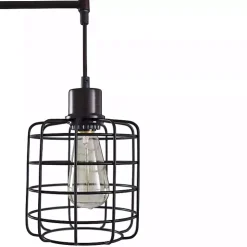 Bronze Caged Metal 3-Tier Floor Lamp