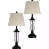 Bronze Glass Table Lamps, Set of 2