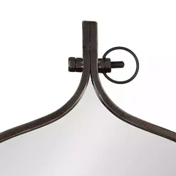 Bronze Metal Antique Round Wall Mirror