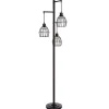 Bronze Metal 3-Tier Floor Lamp