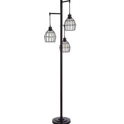 Bronze Metal 3-Tier Floor Lamp