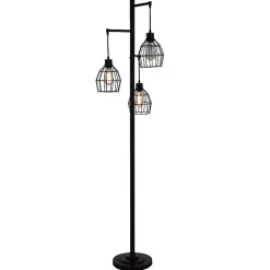 Bronze Metal 3-Tier Floor Lamp