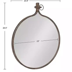 Bronze Metal Yitro Wall Mirror