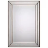 Bronze Metallic Grooved Texture Wall Mirror
