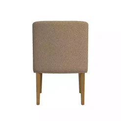 Brown Boucle Upholstered Dining Chair
