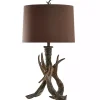 Brown Faux Antler Table Lamp