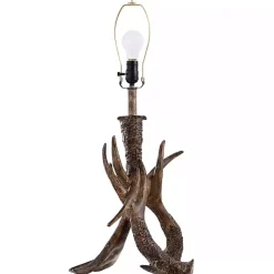 Brown Faux Antler Table Lamp