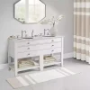 Brown Stripe Reversible Bath Runner