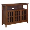 Brown Tiered Deluxe Cali Media Cabinet