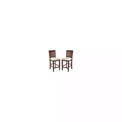 Brown Wilbur Cane Back Counter Stools, Set of 2