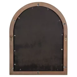 Brown Windowpane Arch Nala Mirror