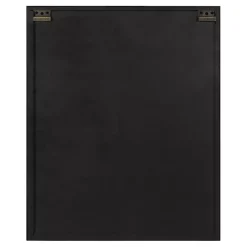 Brown Wood Barn Door 5-Shelf Wall Cabinet