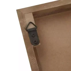 Brown Wood Birch Palms Wall Plaques, Set of 2