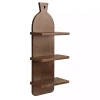 Brown Wood Board Tiered Wall Shelf