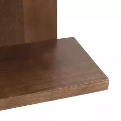 Brown Wood Board Tiered Wall Shelf
