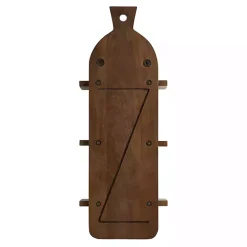 Brown Wood Board Tiered Wall Shelf