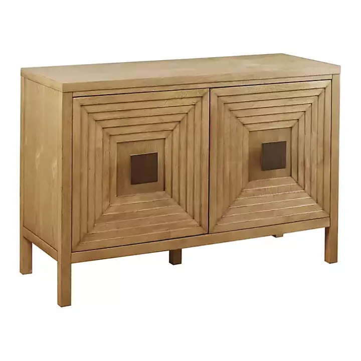 Brown Wood Layered Doors Cabinet
