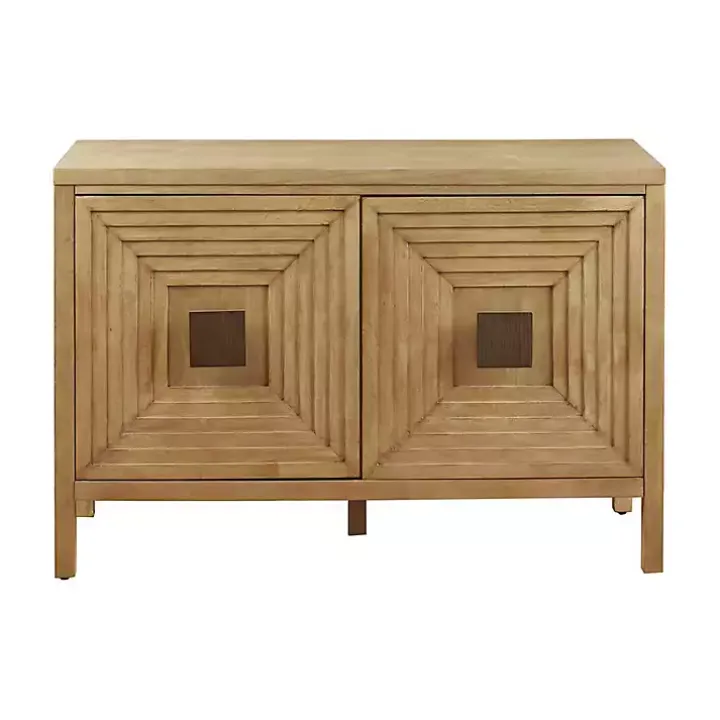 Brown Wood Layered Doors Cabinet