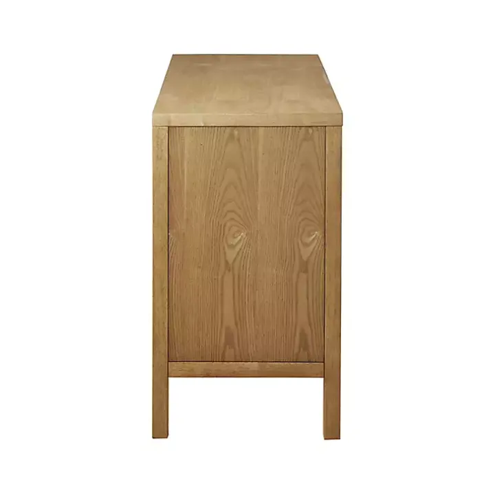 Brown Wood Layered Doors Cabinet
