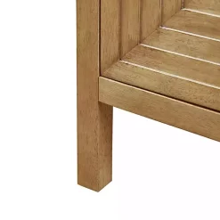 Brown Wood Layered Doors Cabinet