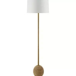 Brown Woven Marni Floor Lamp