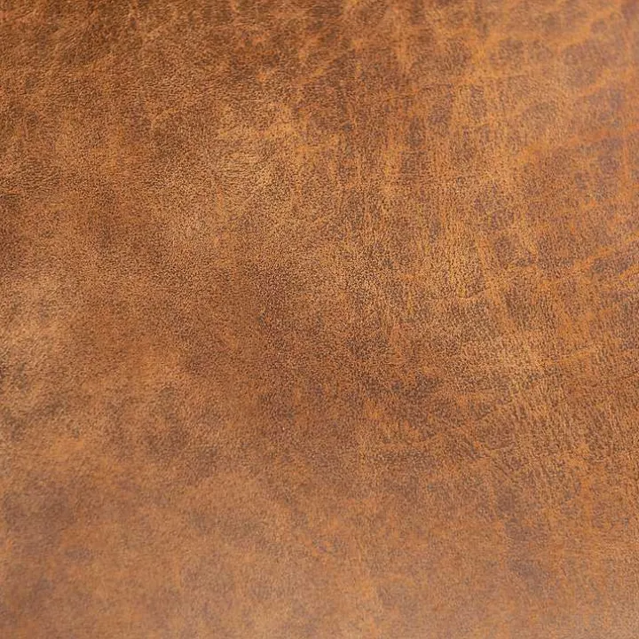 Brown Wyatt Faux Leather Swivel Office Chair