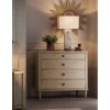 Brushed Birch 4-Drawer Wooden Dresser