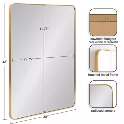 Brushed Gold Sada Wall Mirror